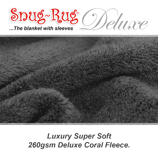 Grey Snug-Rug™ Deluxe Blanket