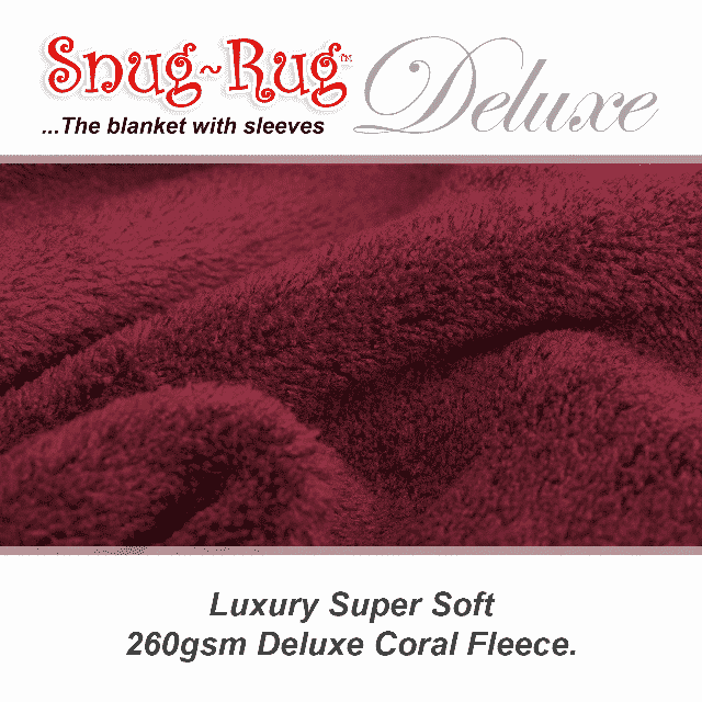 Mulberry Red Snug-Rug™ Deluxe Blanket