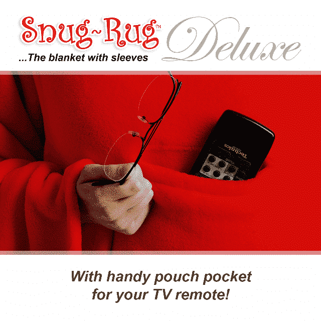 Red Snug-Rug™ Deluxe Blanket Pouch Pocket