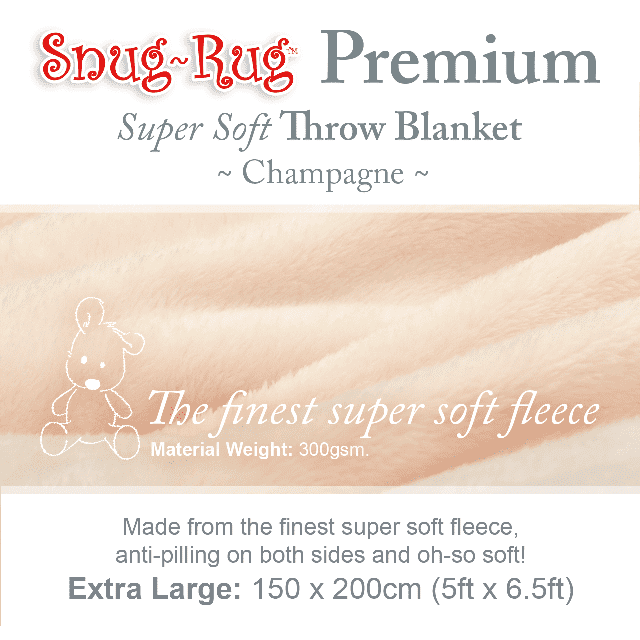 Champagne Snug-Rug™ Premium Blanket