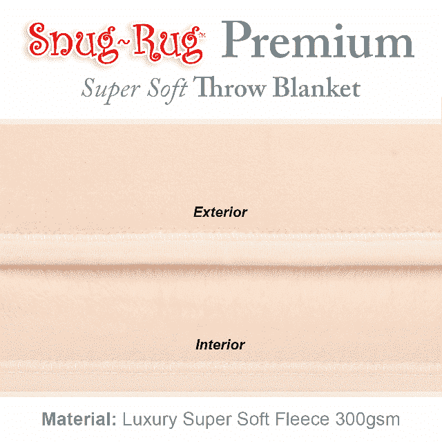 Champagne Snug-Rug™ Premium Throw Blanket