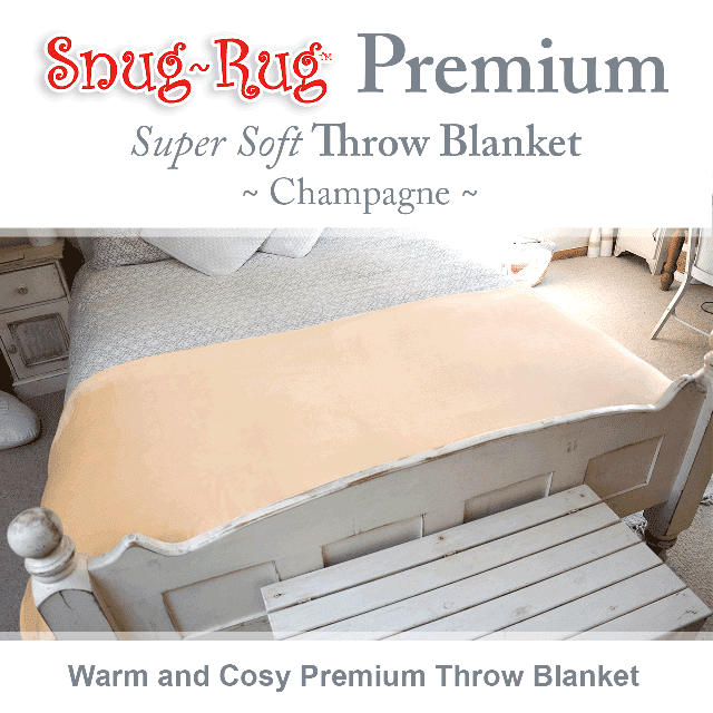 Champagne Snug-Rug™ Premium Throw Blanket