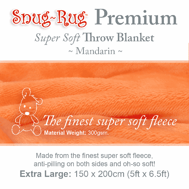 Mandarin Snug-Rug™ Premium Blanket