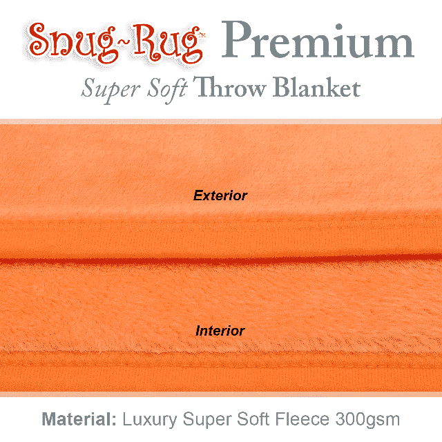 Mandarin Snug-Rug™ Premium Throw Blanket