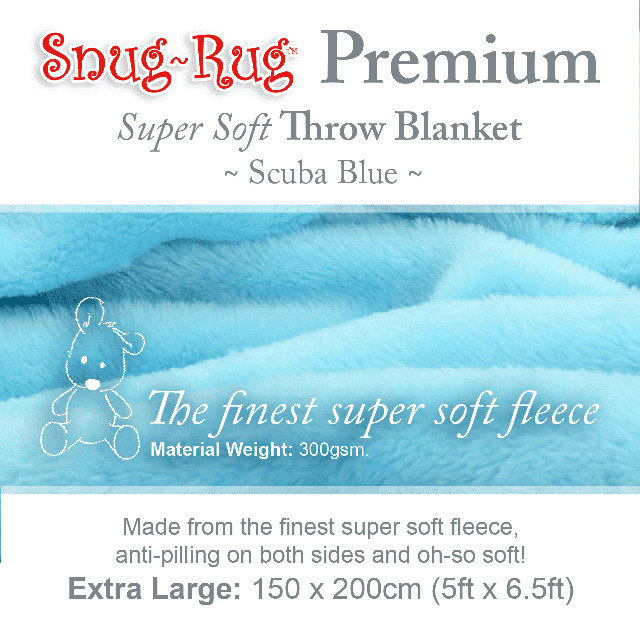 Scuba Blue Snug-Rug™ Premium Blanket