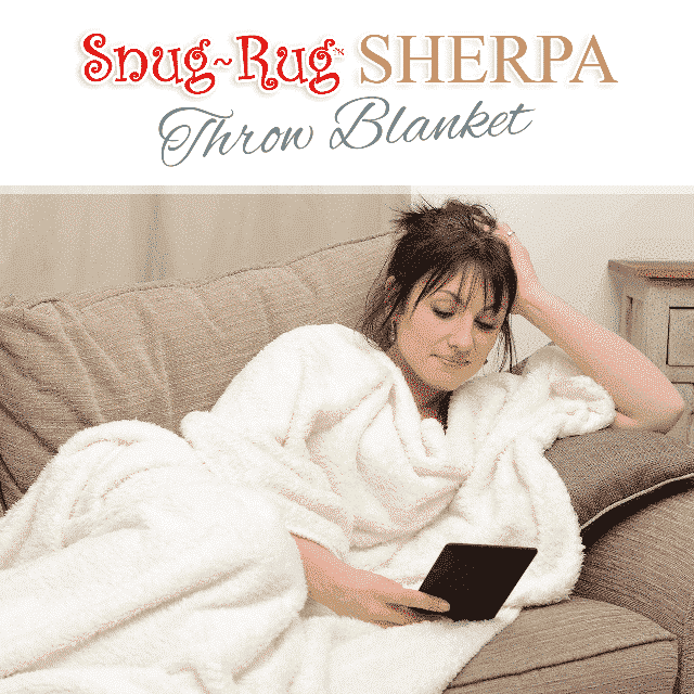 Cream Snug-Rug™ Sherpa Throw Blanket
