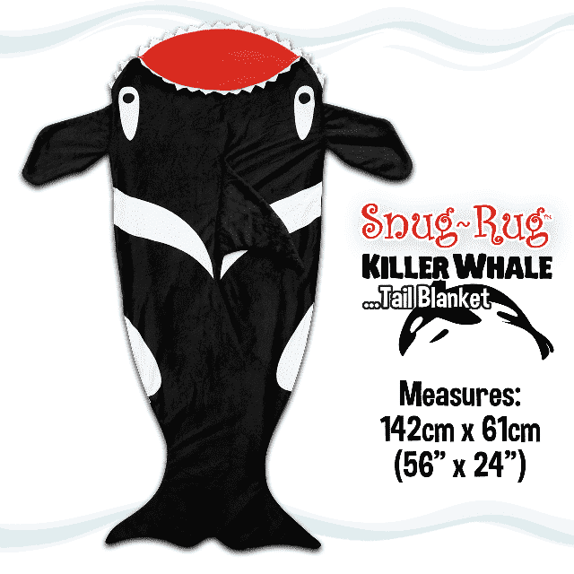 Snug-Rug™ Killer Whale Tail Blanket
