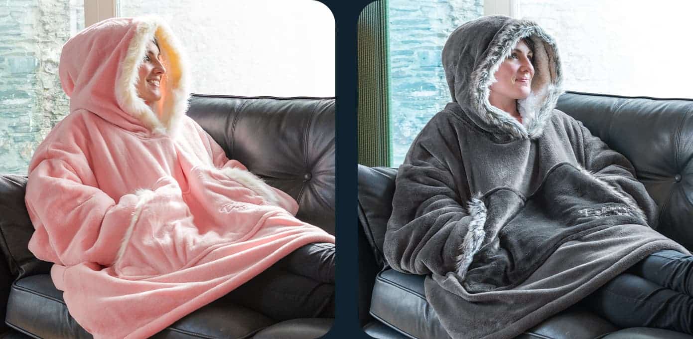 Personalised Oversized Blanket Hoodie Sherpa Lined Eskimo India